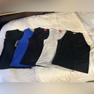 Swedish Yoga workout Tops Lot of 5 Casall Tanks and shirts